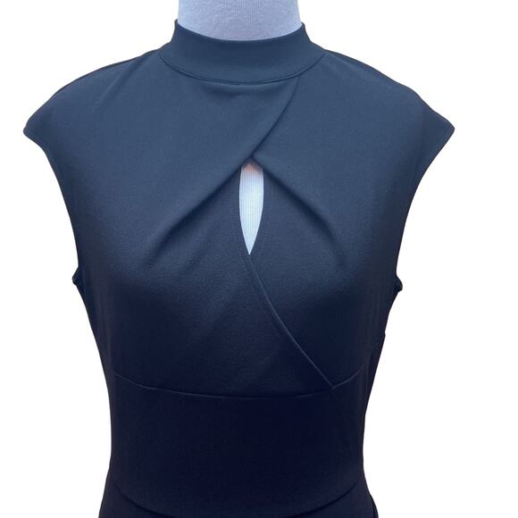 Miusol Black Wrap Peep Hole Little Black Dress Size Medium - Picture 3 of 8